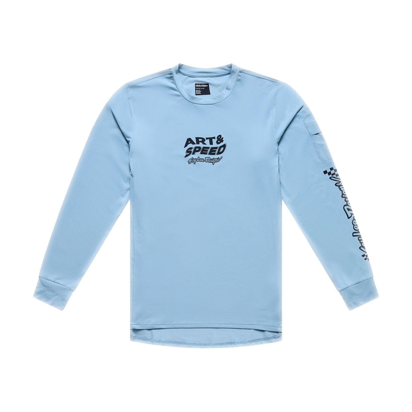 Maillot TROY LEE DESIGNS RUCKUS RIDE WAVES Manches Longues Bleu