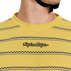 Maillot TROY LEE DESIGNS SKYLINE FAKIE RIDE Manches Longues Jaune