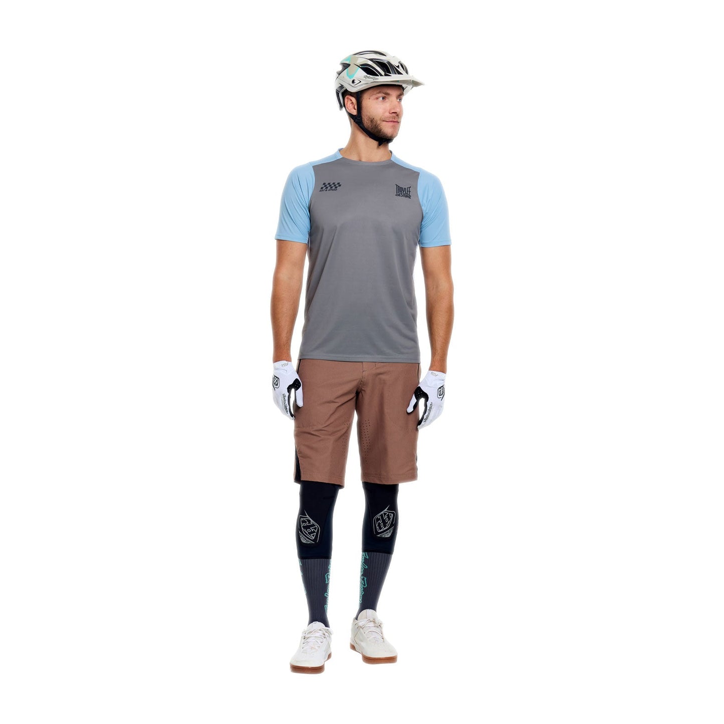 TROY LEE DESIGNS SKYLINE PRO FANGS ARMY Korte Mouw Jersey Khaki