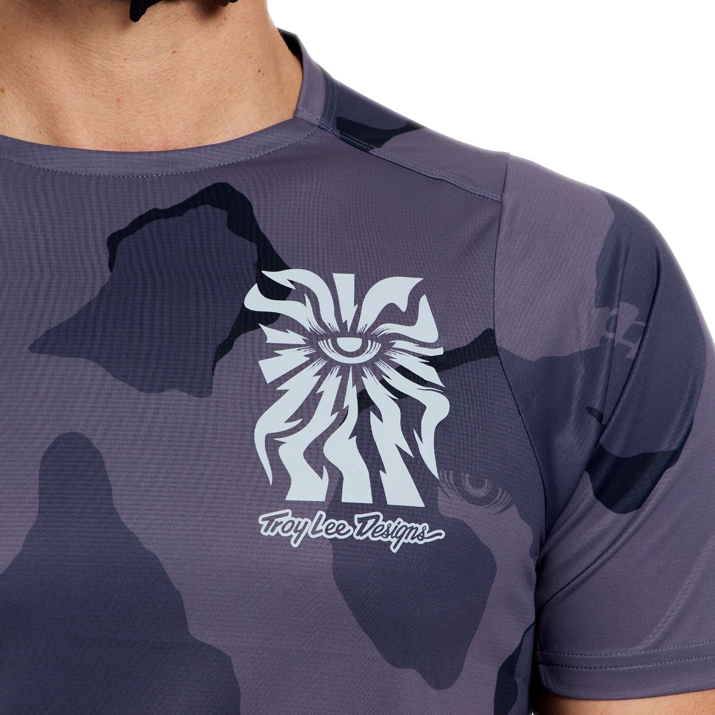 TROY LEE DESIGNS SKYLINE PRO FLOW CAMO Korte mouwen Jersey Koolstof