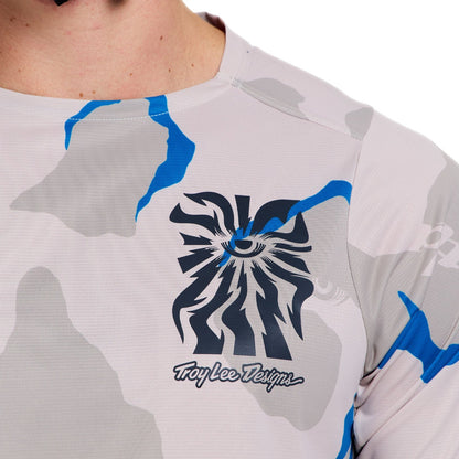 Shirt TROY LEE DESIGNS SKYLINE PRO FLOW CAMO Korte Mouwen Pumice