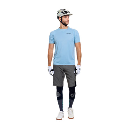 Shirt TROY LEE DESIGNS SKYLINE PRO MONO Korte Mouwen Blauw