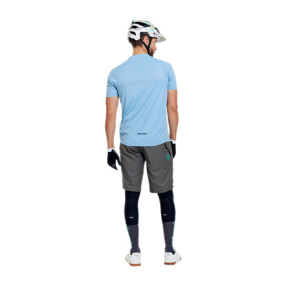 Shirt TROY LEE DESIGNS SKYLINE PRO MONO Korte Mouwen Blauw