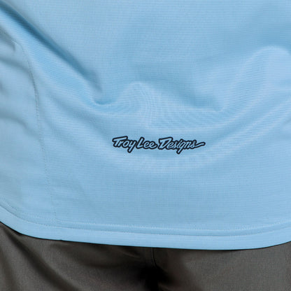 Shirt TROY LEE DESIGNS SKYLINE PRO MONO Korte Mouwen Blauw