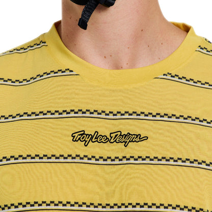 Maillot TROY LEE DESIGNS SKYLINE FAKIE RIDE Manches Courtes Jaune