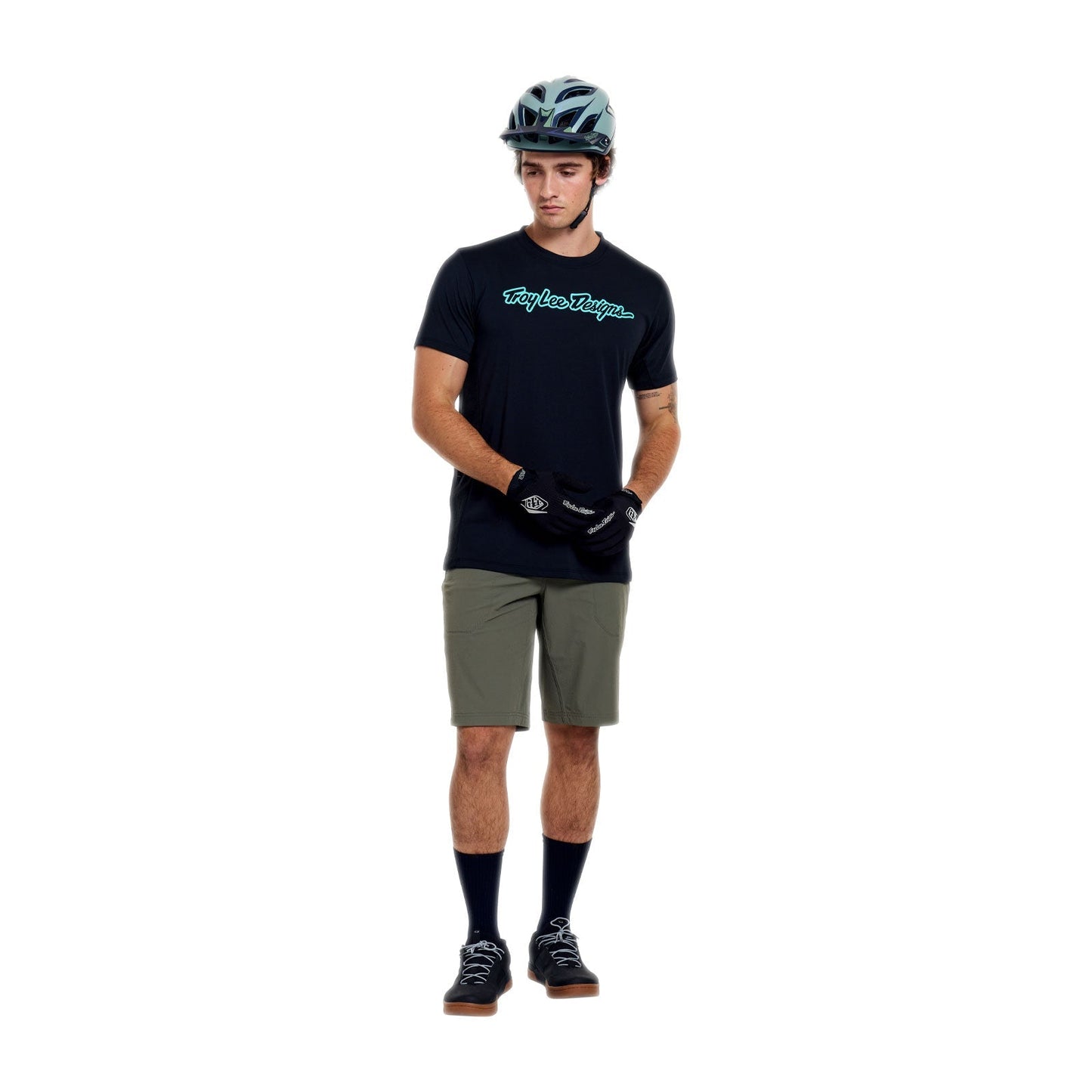 TROY LEE DESIGNS SKYLINE TRAIL Korte broek met voering Mono Khaki
