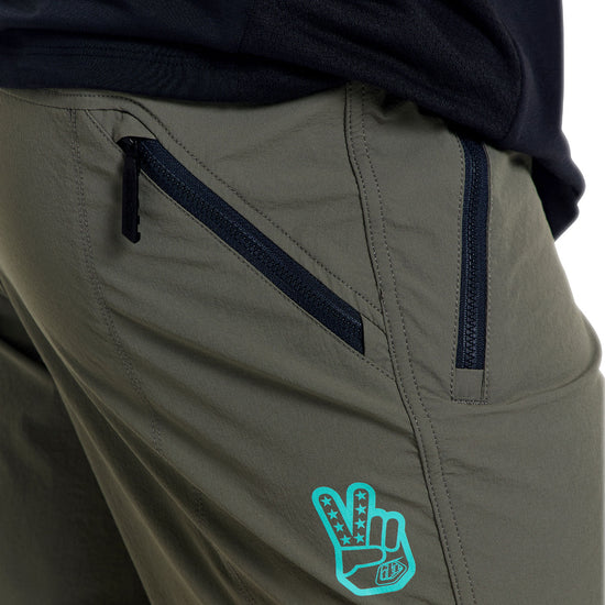 TROY LEE DESIGNS SKYLINE TRAIL Korte broek met voering Mono Khaki