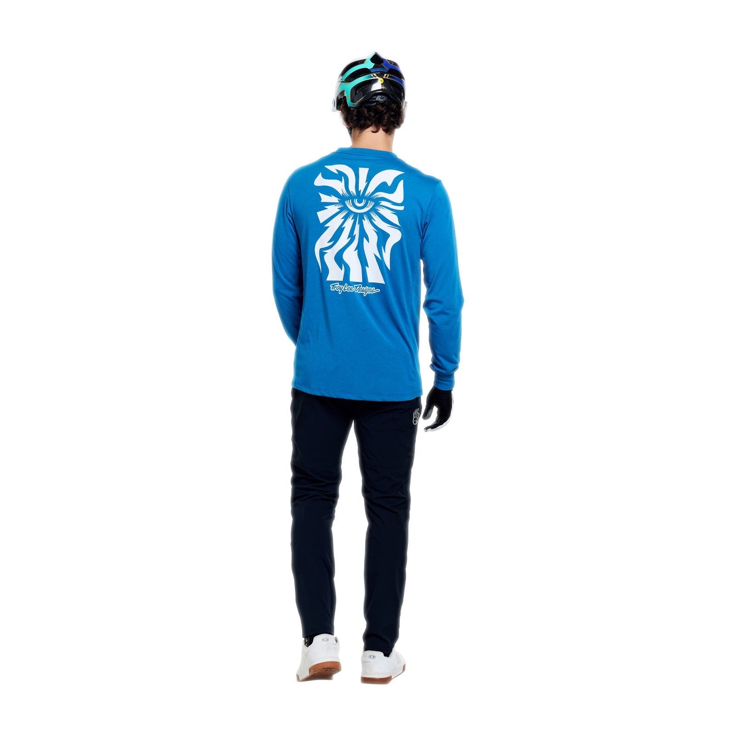 TROY LEE DESIGNS SKYLINE RIDE ONE EYE AERO Jersey Lange Mouw Blauw