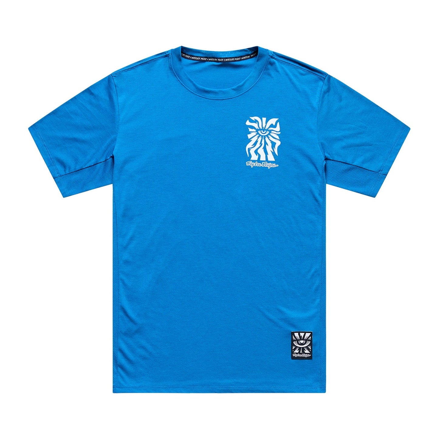 TROY LEE DESIGNS SKYLINE RIDE ONE EYE AERO Jersey Korte Mouw Blauw