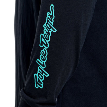 Shirt TROY LEE DESIGNS SKYLINE RIDE SIGNATURE Lange Mouwen Zwart/Turquoise
