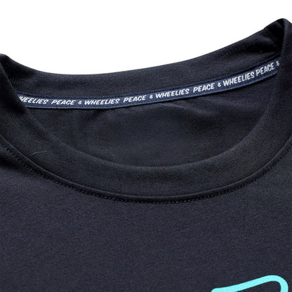Shirt TROY LEE DESIGNS SKYLINE RIDE SIGNATURE Korte Mouwen Zwart/Turquoise