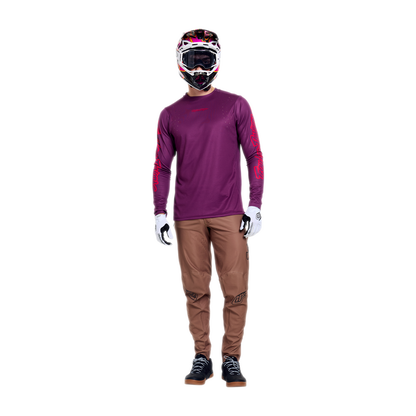 Shirt TROY LEE DESIGNS SPRINT PRO MONO Lange Mouwen Sangria