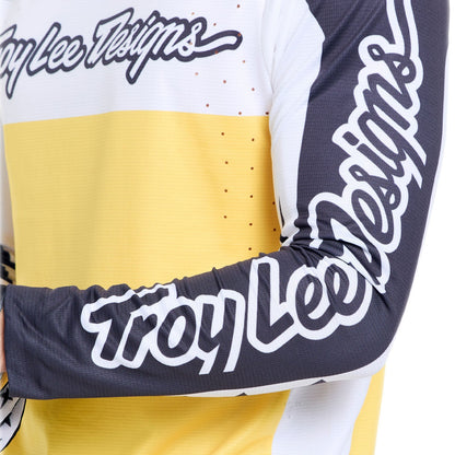 Shirt TROY LEE DESIGNS SPRINT PRO YO MOTO Lange Mouwen Zwart/Geel