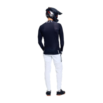Maillot TROY LEE DESIGNS SPRINT ULTRA MONO Manches Longues Noir