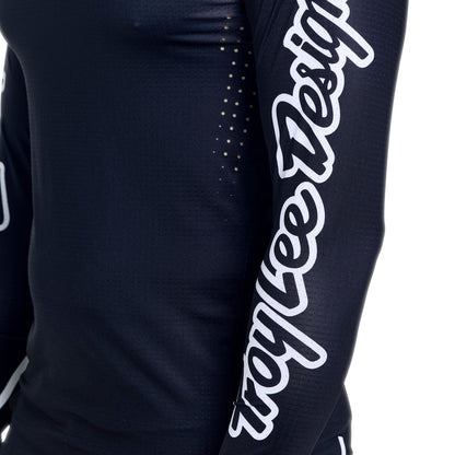 Maillot TROY LEE DESIGNS SPRINT ULTRA MONO Manches Longues Noir