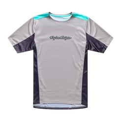 Maillot TROY LEE DESIGNS STAGE SIGNATURE Manches Courtes Gris/Bleu