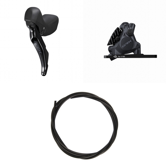 SHIMANO GRX 410 Linkerhendel en voorremklauw