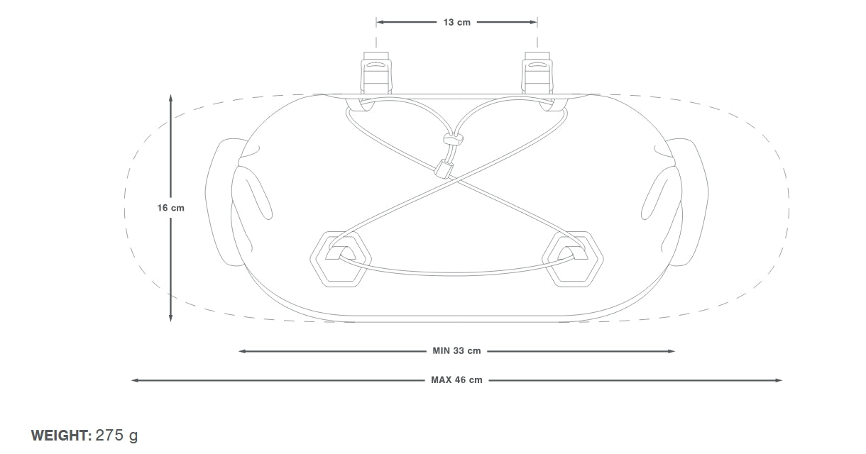 Sacoche de Guidon APIDURA EXPEDITION HANDLEBAR PACK 14 L Noir