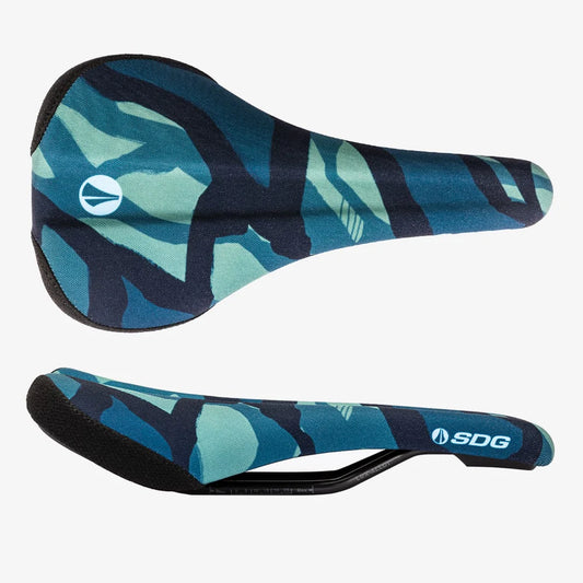 Zadel SDG BEL-AIR V3 TERRA FIRMA Rails Lux Alloy Camo Blauw