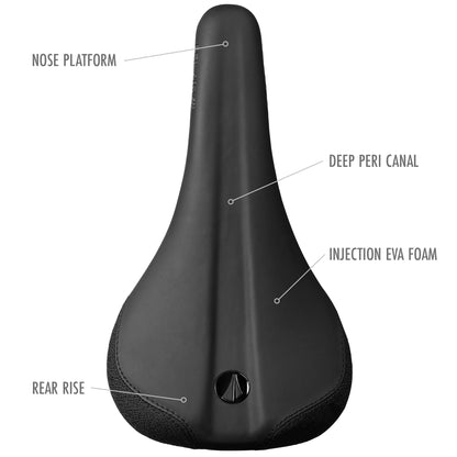 SDG BEL-AIR V3 zadel Lux-Alloy rails zwart