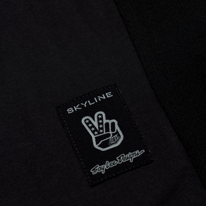 TROY LEE DESIGNS SKYLINE RIDE TEE SIGNATURE Shirt Lange Mouwen Zwart