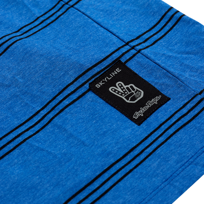 Shirt TROY LEE DESIGNS SKYLINE RIDE TEE WASH OUT Korte Mouwen Blauw