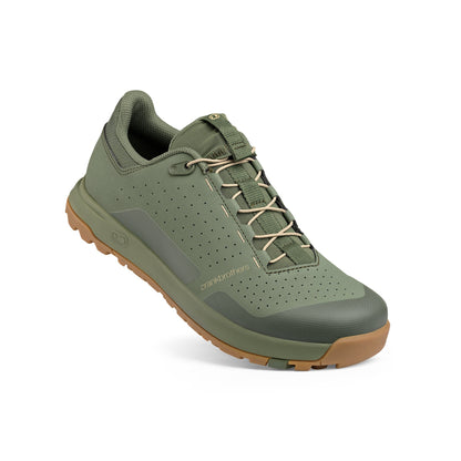 CRANKBROTHERS MALLET TRAIL SPEED LACE CLIP mountainbikeschoenen groen/zand — driekwartaanzicht