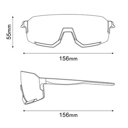 SHIMANO AEROLITE CE-ARLT2 Bril Zwart Fotochromisch Grijs Glas