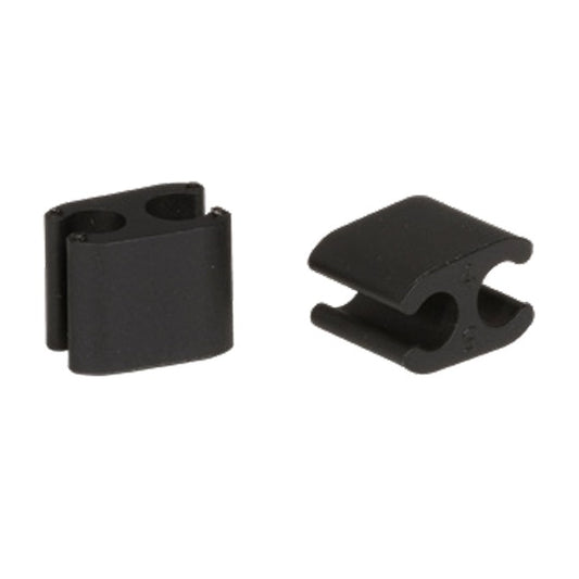 Set van 10 ELVEDES Kabelklemmen Duo Zwart 4,1mm/5mm Plastic