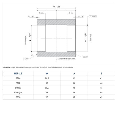 Trapas CAMPAGNOLO QCK-TECH BB86 PRESS-FIT 86,5x41mm