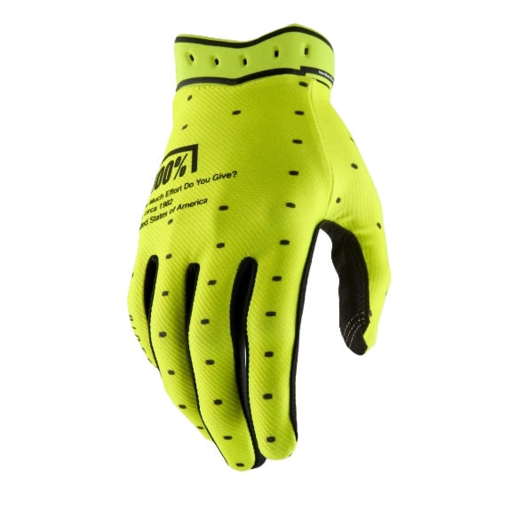 100% RIDEFIT Handschoenen Geel