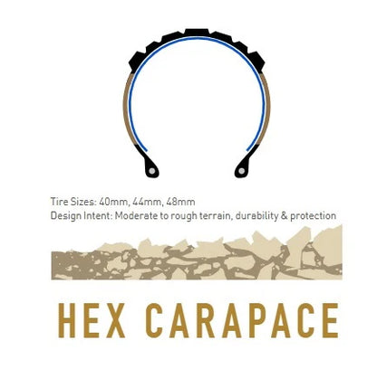 Band ENVE HEX CARAPACE 700c Tubeless Ready Beige