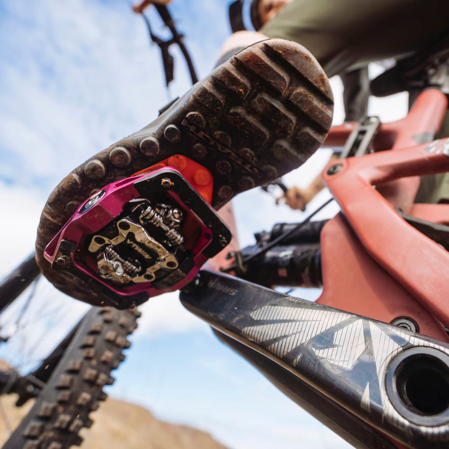 Chaussures VTT FIVE TEN TRAILCROSS CLIP-IN Femme Noir/Rouge