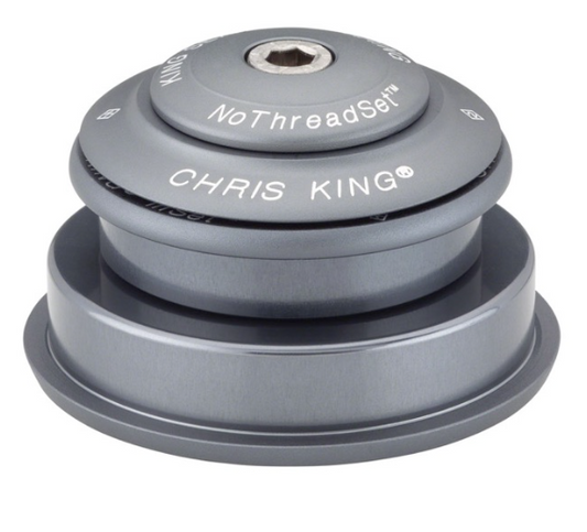 CHRIS KING INSET 2 Semi-geïntegreerd balhoofd 1"1/8-1.5" ZS44/ZS56 mat grijs