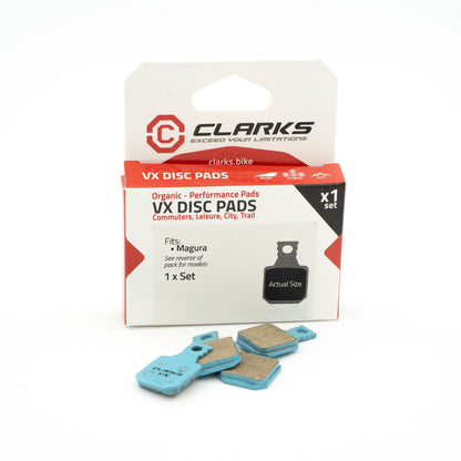 Plaquettes CLARKS VX866C Organiques – Magura MT5 / MT7 (4 pistons)