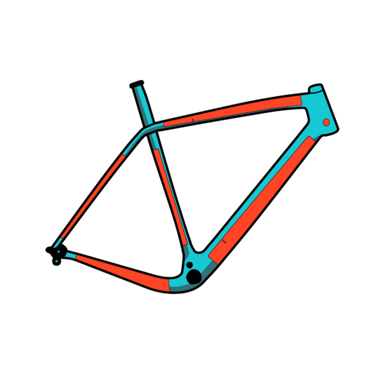 RIDE WRAP COVERED Zelfklevende framebeschermer Glanzende afwerking