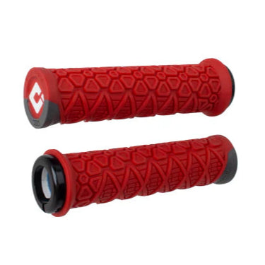 ODI VANQUISH Lock-On handvatten 135 mm Rood