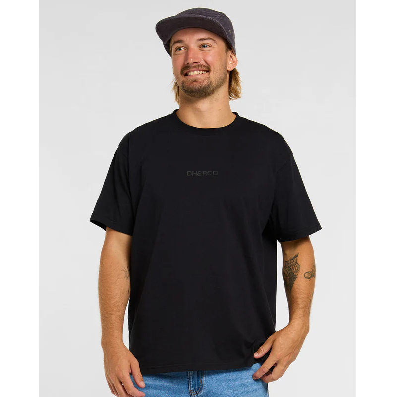 T-shirt DHARCO COTTON KENTARO Korte Mouw Zwart