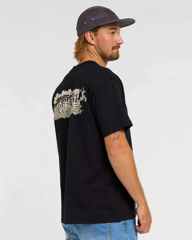 T-shirt DHARCO COTTON KENTARO Korte Mouw Zwart