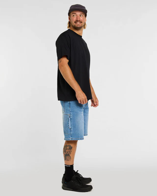 T-shirt DHARCO COTTON KENTARO Korte Mouw Zwart