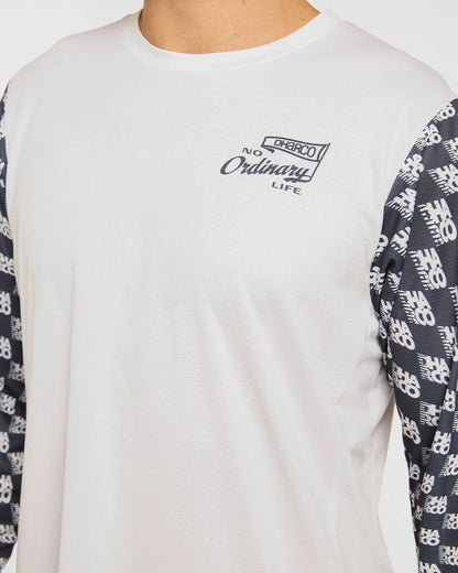 DHARCO GRAVITY OFFSET Shirt Lange Mouwen Wit/Zwart