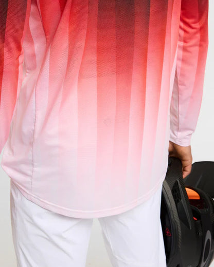 DHARCO RACE PRISM Shirt Lange Mouwen Rood