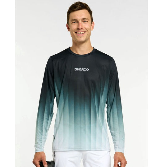 DHARCO RACE MIDNIGHT PRISM Lange Mouw Jersey Groen