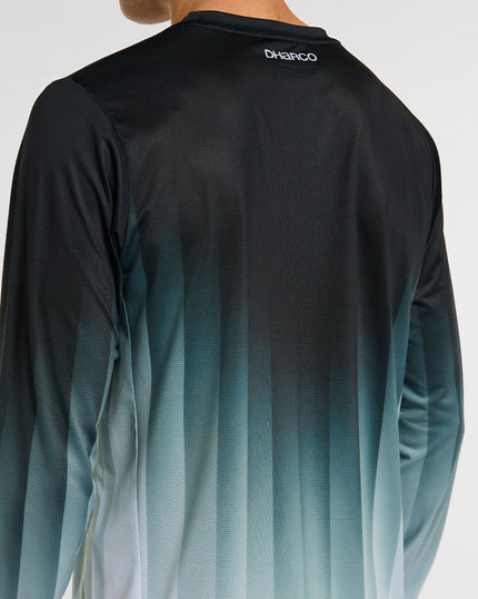 DHARCO RACE MIDNIGHT PRISM Lange Mouw Jersey Groen