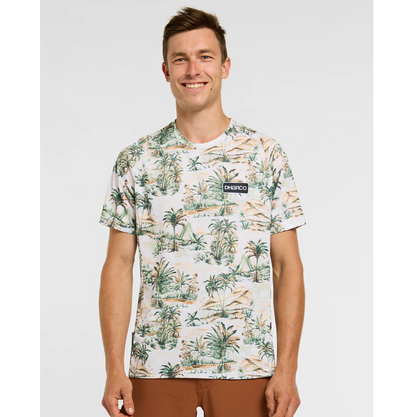 DHARCO LOST Shirt Korte Mouwen Beige/Groen