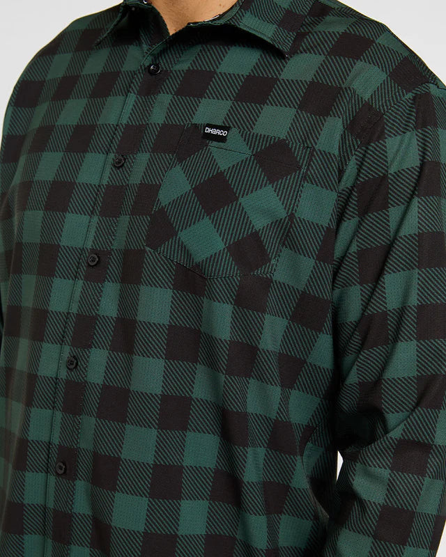 DHARCO TECH GUS Technisch Shirt Zwart/Kaki