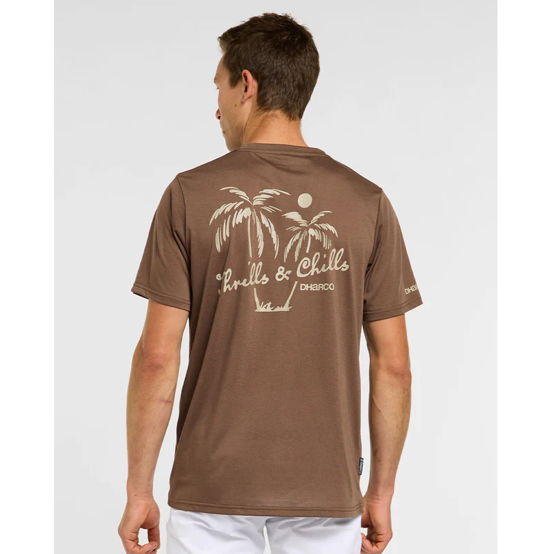 DAHRCO TECH HUSK T-Shirt Korte Mouw Bruin