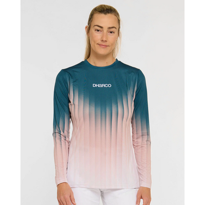 Maillot DHARCO RACE DUSTY PRISM Manches Longues Femme Noir/Rose