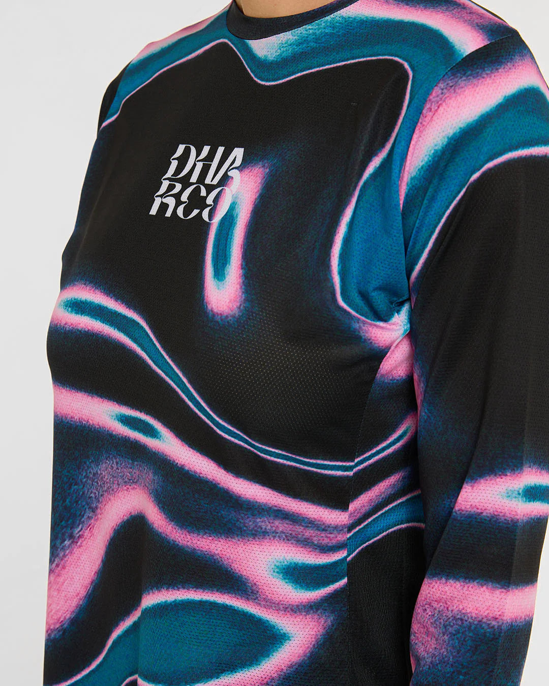 Maillot DHARCO RACE AURORA Manches Longues Femme Noir/Rose