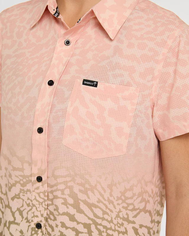 Dameshemd DHARCO TECH PARTY PRISCILLA Korte Mouw Beige